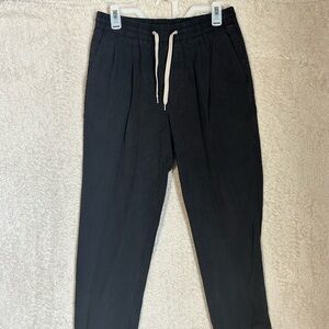 All Saints Men’s Grove Trouser Black Size 28. Casual Comfort Classy Drawstring